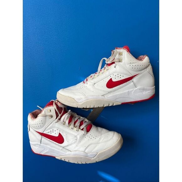 Nike Air Flight Lite Mid White Red Scottie Pippen Chicago Bulls DS Size 11.5